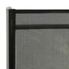 vidaXL Folding Sun Lounger Textilene and Aluminium Black and Silver