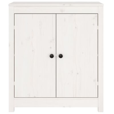vidaXL Sideboards 2 pcs White 70x35x80 cm Solid Wood Pine, white vidaXL Sideboards 2 pcs White 70x35x80 cm Solid Wood Pine