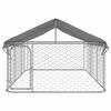 vidaXL Outdoor Dog Kennel with Roof 400x200x150 cm