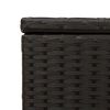 vidaXL Garden Storage Box Black 291L Poly Rattan