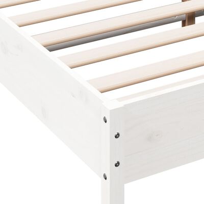 vidaXL Bed Frame without Mattress White 200x200 cm Solid Wood Pine, white vidaXL Bed Frame without Mattress White 200x200 cm Solid Wood Pine