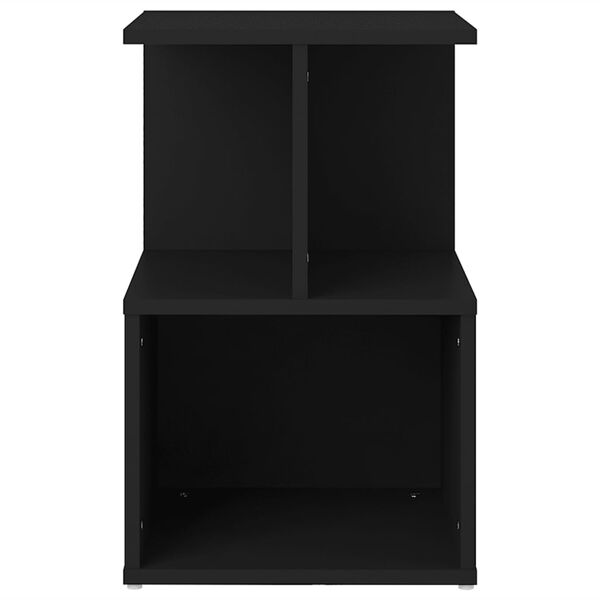 vidaXL Bedside Cabinet Black 35x35x55 cm Engineered Wood
