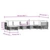 vidaXL 7 Piece Garden Lounge Set with Cushions Anthracite Steel