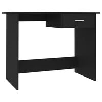vidaXL Desk Black 100x50x76 cm Engineered Wood, black vidaXL Desk Black 100x50x76 cm Engineered Wood