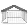 vidaXL Outdoor Dog Kennel with Roof 400x200x150 cm