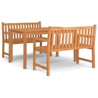 vidaXL 3 Piece Garden Dining Set Solid Wood Teak,  vidaXL 3 Piece Garden Dining Set Solid Wood Teak