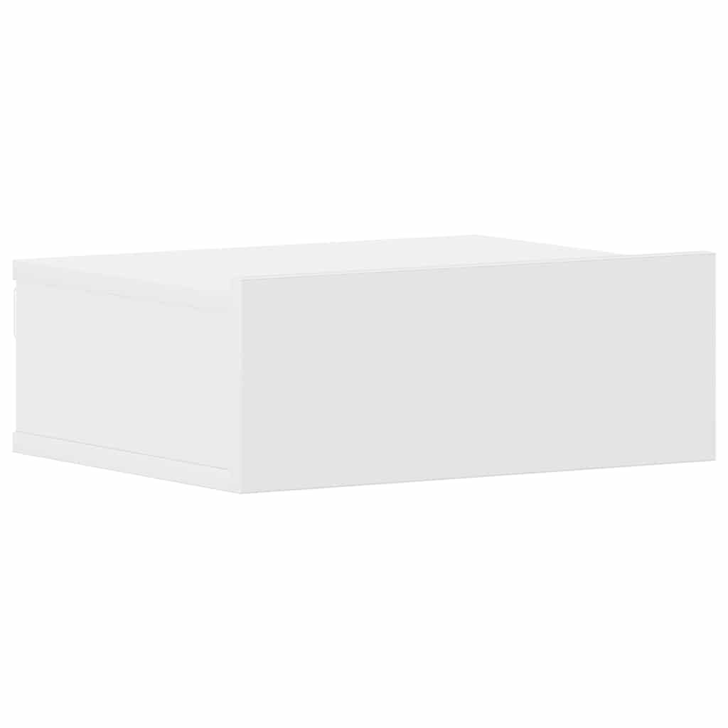 vidaXL Floating Nightstands 2 pcs White 40x30x15cm Engineered Wood