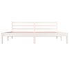 vidaXL Bed Frame without Mattress 180x200cm White Super King Size