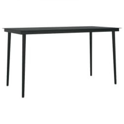 vidaXL 5 Piece Outdoor Dining Set with Cushions Grey and Black, grey and black vidaXL 5 Piece Outdoor Dining Set with Cushions Grey and Black