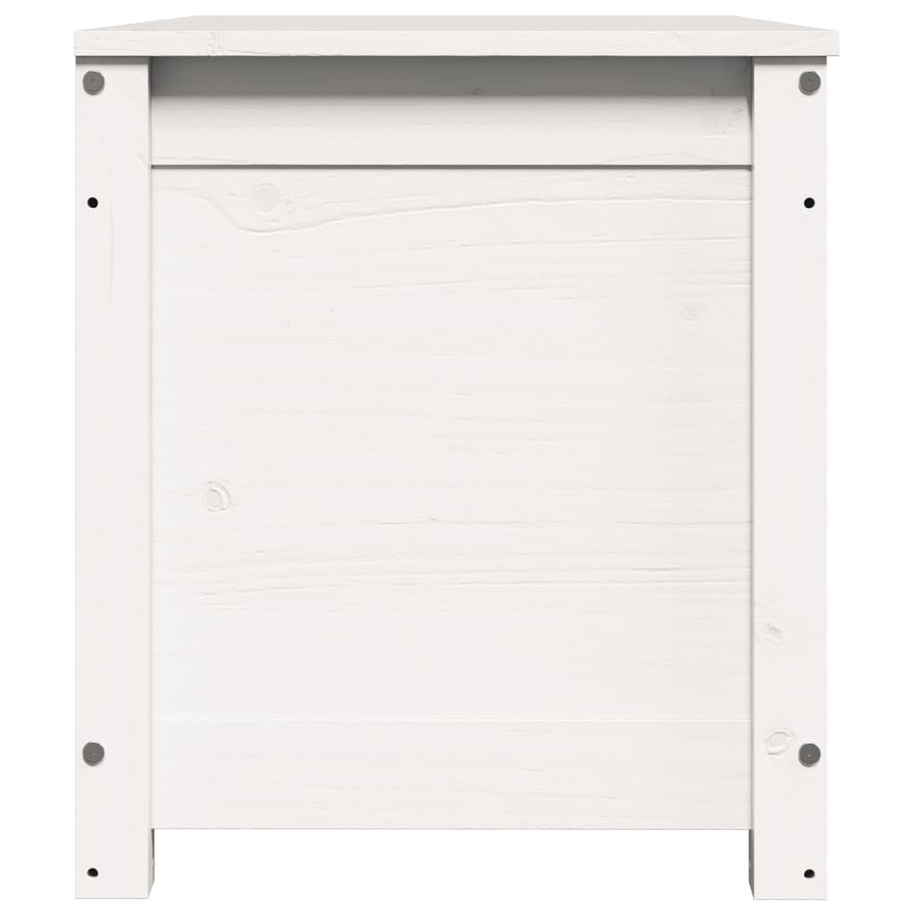 vidaXL Storage Box White 80x40x45.5 cm Solid Wood Pine