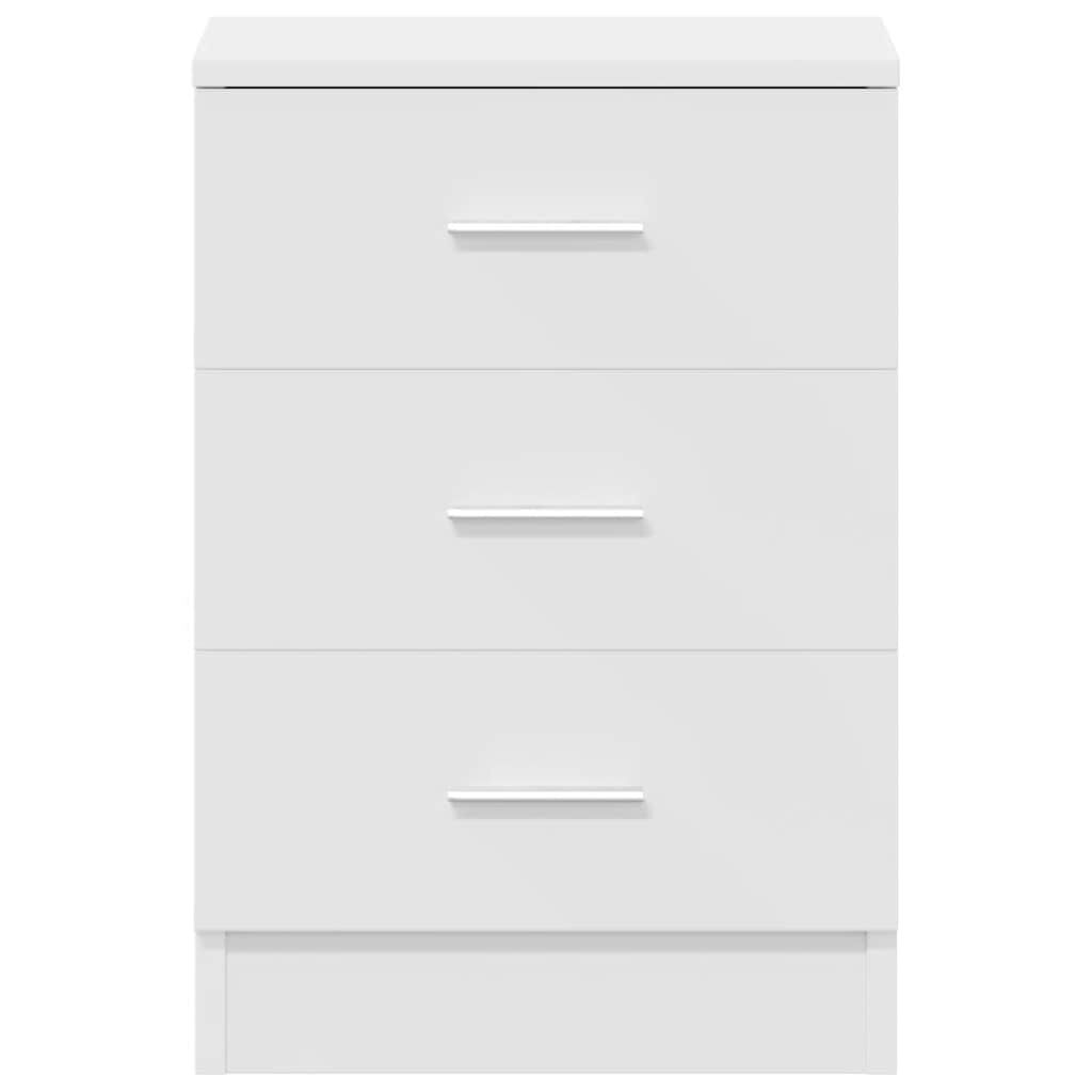 vidaXL Bedside Cabinets 2 pcs White 38x35x56 cm Engineered Wood