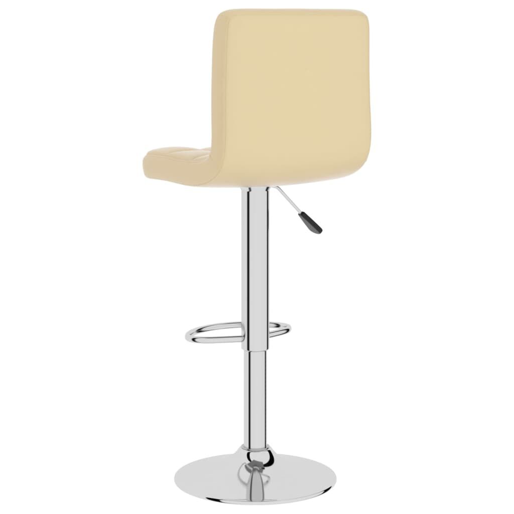 vidaXL Bar Stool Cream Faux Leather