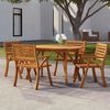 vidaXL Garden Table 150x90x75 cm Solid Wood Acacia