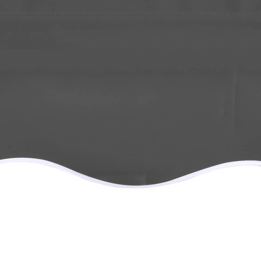 vidaXL Awning Top Sunshade Canvas Anthracite 300x250 cm