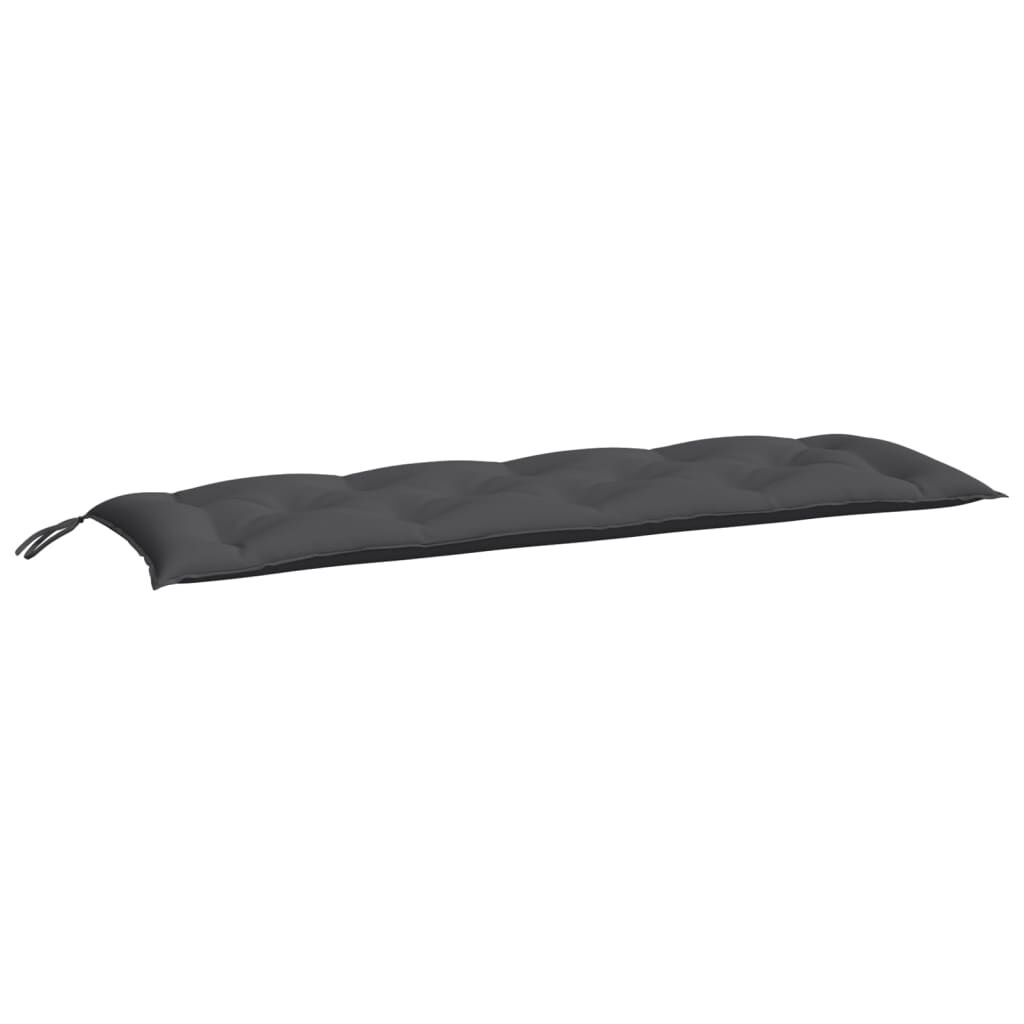 vidaXL Garden Bench Cushions 2pcs Anthracite 150x50x7cm Oxford Fabric