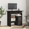 vidaXL Desk Black 80x45x74 cm Engineered Wood