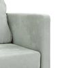 vidaXL Floor Sofa Bed 2-in-1 Light Grey 122x204x55 cm Velvet