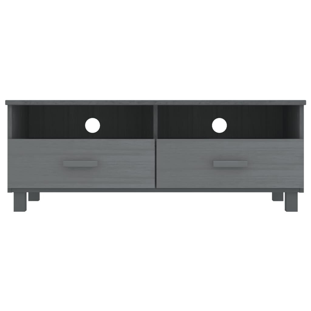 vidaXL TV Cabinet HAMAR Dark Grey 106x40x40 cm Solid Wood Pine