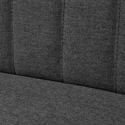 vidaXL Sofa Fabric 117x55.5x77 cm Dark Grey, dark grey vidaXL Sofa Fabric 117x55.5x77 cm Dark Grey