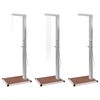 vidaXL Outdoor Shower with Tray WPC Stainless Steel