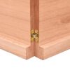 vidaXL Wall Shelf Light Brown 180x60x(2-4) cm Treated Solid Wood Oak