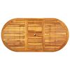 vidaXL 7 Piece Outdoor Dining Set Solid Acacia Wood
