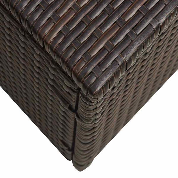 vidaXL 5 Piece Garden Lounge Set with Cushions Poly Rattan Brown