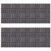 vidaXL Decking Tiles 20 pcs Grey Wash 30x30 cm Solid Acacia Wood