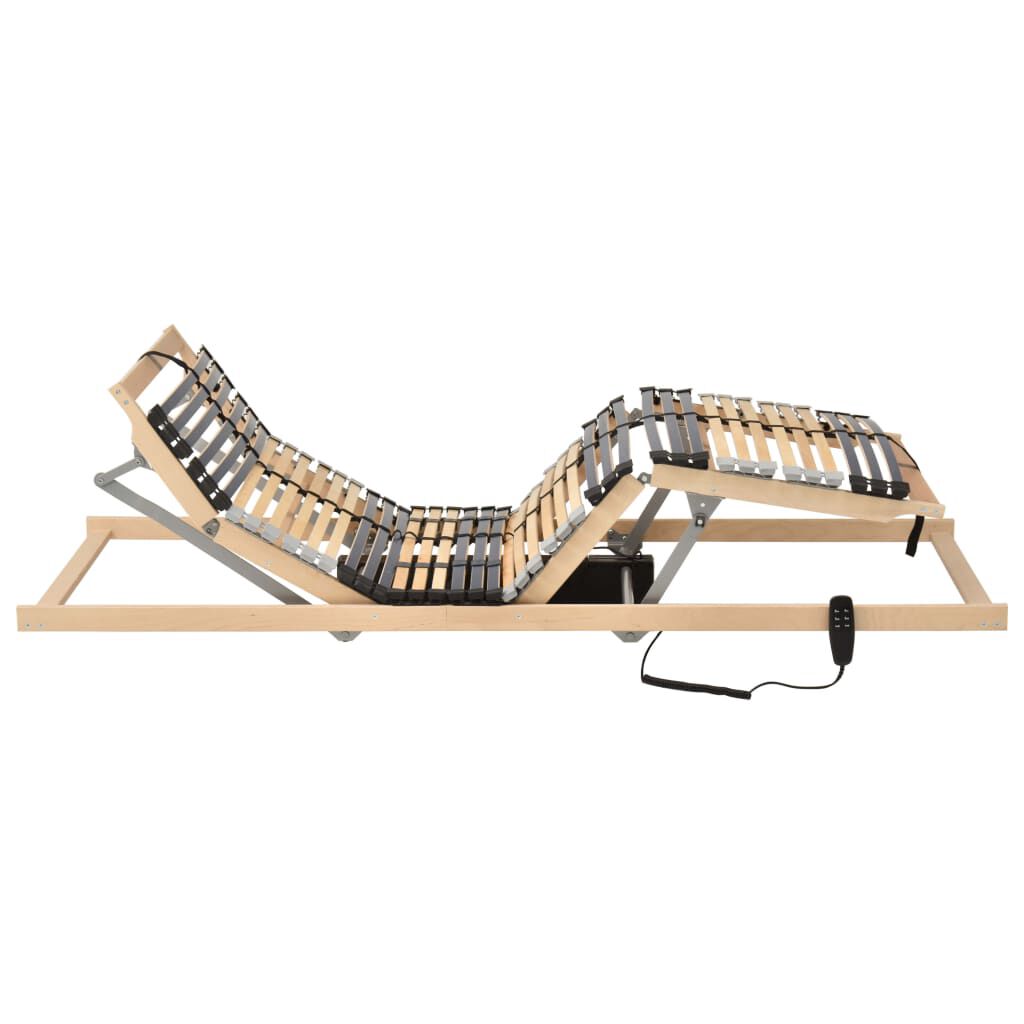 vidaXL Electrical Slatted Bed Base without Mattress with 7 Zones 90x200cm