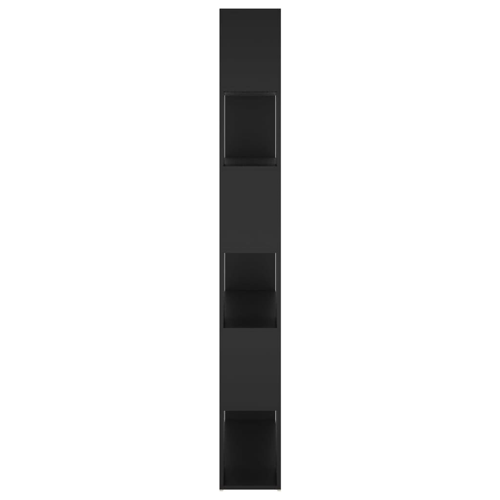 vidaXL Book Cabinet Room Divider Black 100x24x188 cm