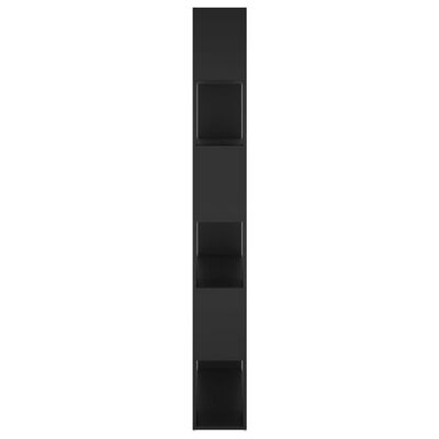vidaXL Book Cabinet Room Divider Black 100x24x188 cm