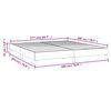 vidaXL Bed Frame without Mattress Light Grey 180x200 cm Super King Velvet