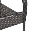 vidaXL Stackable Outdoor Chairs 6 pcs Poly Rattan Brown