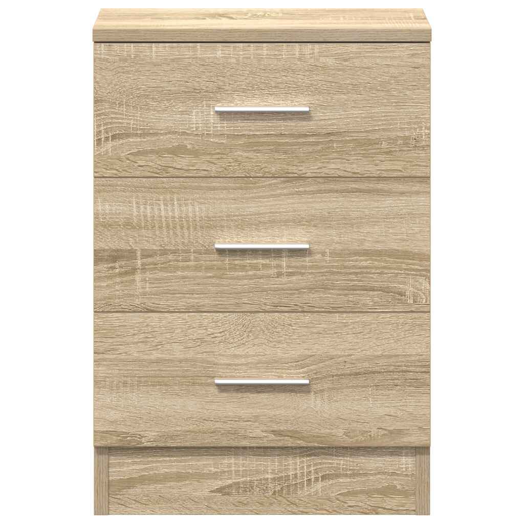 vidaXL Bedside Cabinet Sonoma Oak 38x35x56 cm Engineered Wood