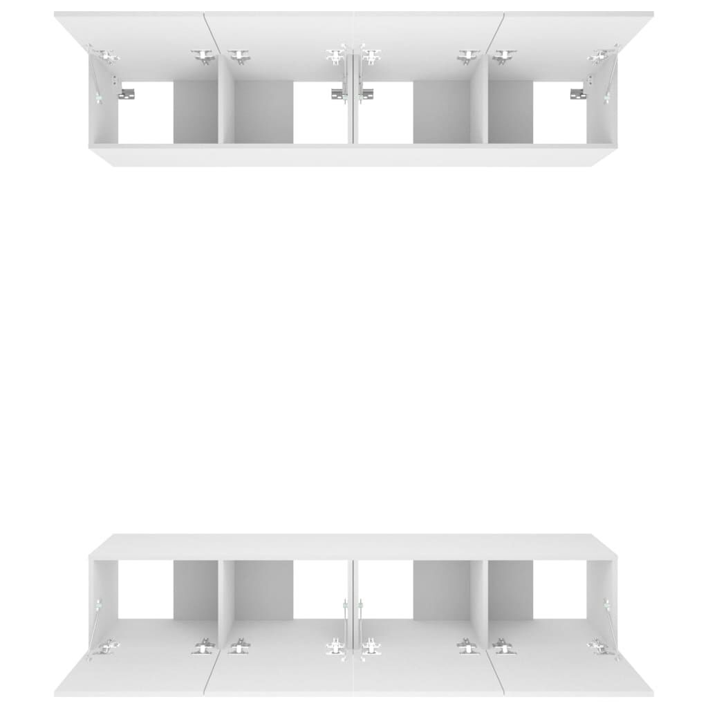 vidaXL TV Cabinets 4 pcs White 80x30x30 cm Engineered Wood