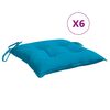 vidaXL Pallet Cushions 6pcs Light Blue 50x50x7 cm Oxford Fabric
