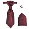 Men's Paisley Wedding Waistcoat Set Size 52 Burgundy