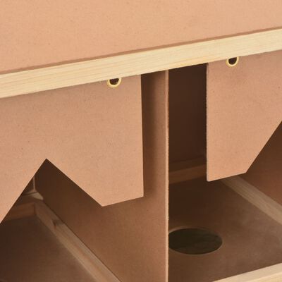 vidaXL Chicken Laying Nest 3 Compartments 93x40x65 cm Solid Pine Wood,  vidaXL Chicken Laying Nest 3 Compartments 93x40x65 cm Solid Pine Wood
