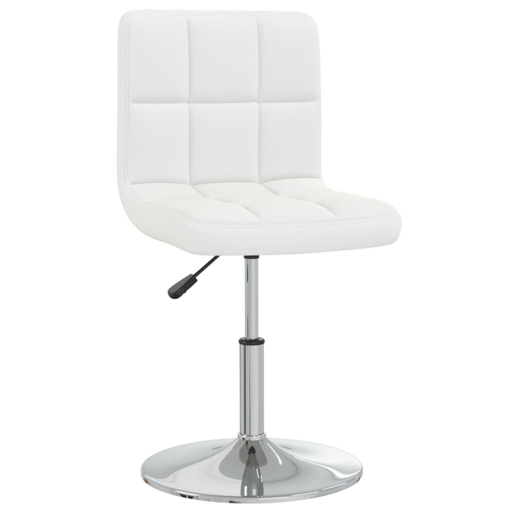 vidaXL Bar Stool White Faux Leather