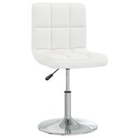 vidaXL Bar Stool White Faux Leather