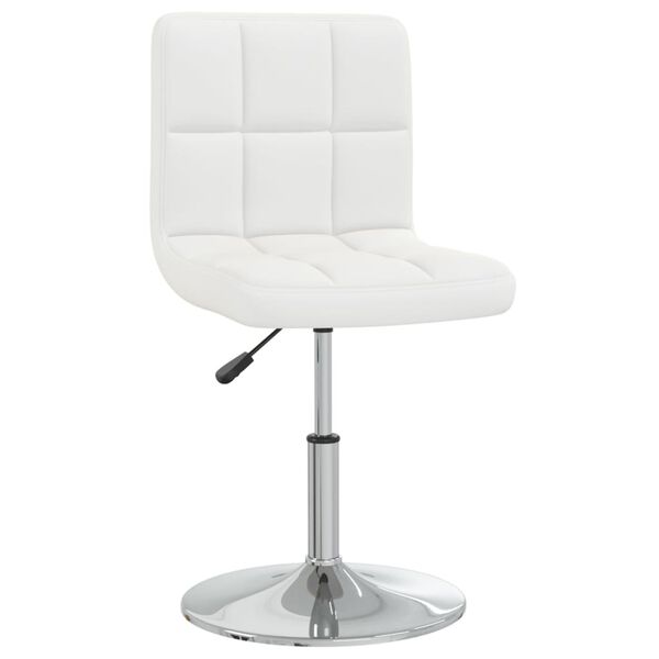 vidaXL Bar Stool White Faux Leather