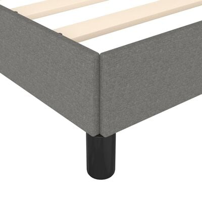 vidaXL Bed Frame without Mattress Dark Grey 183x203 cm King Fabric, dark grey vidaXL Bed Frame without Mattress Dark Grey 183x203 cm King Fabric