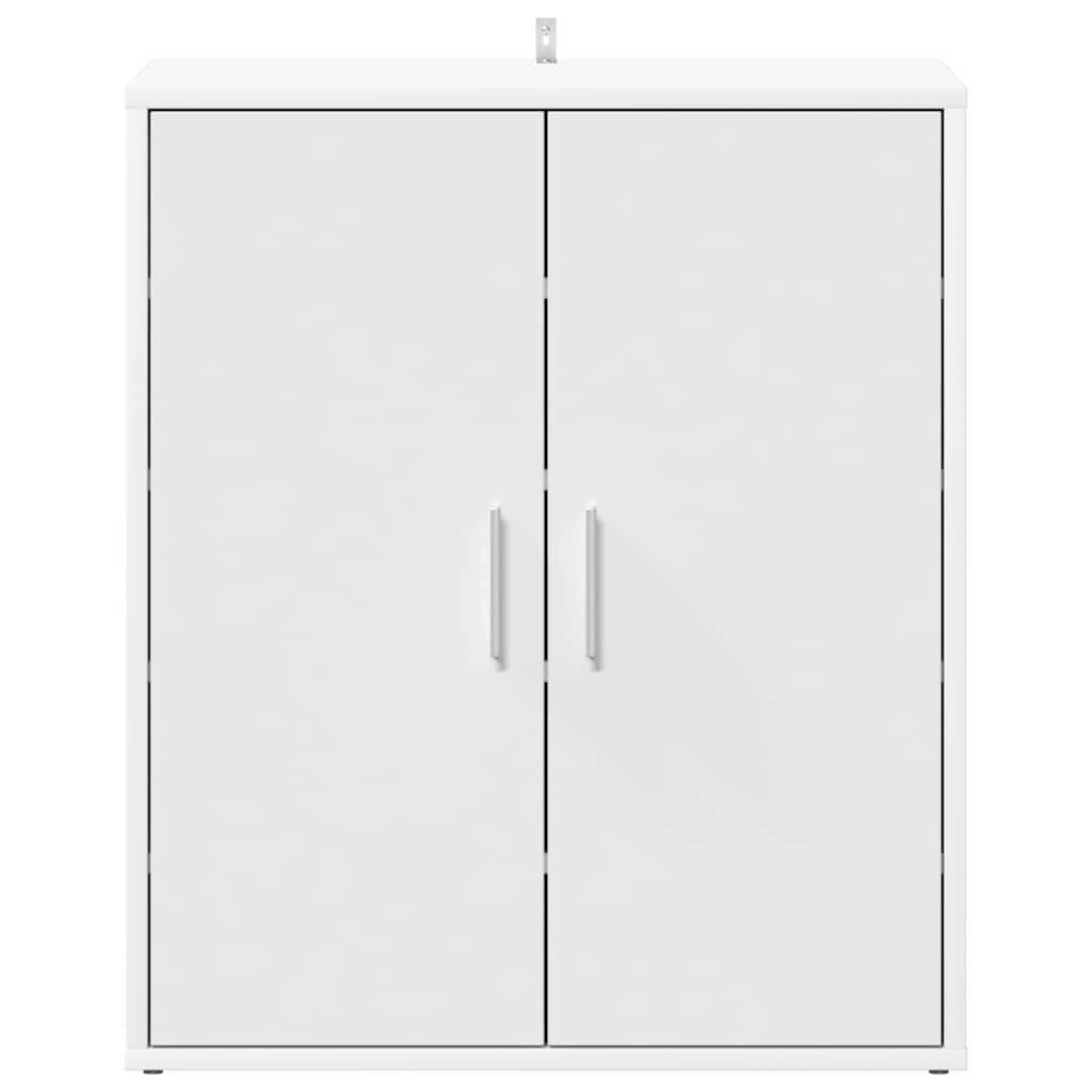 vidaXL Shoe Cabinet White 60x35x70 cm Engineered Wood