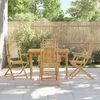 vidaXL Folding Garden Chairs 4 pcs 53x66x99 cm Bamboo