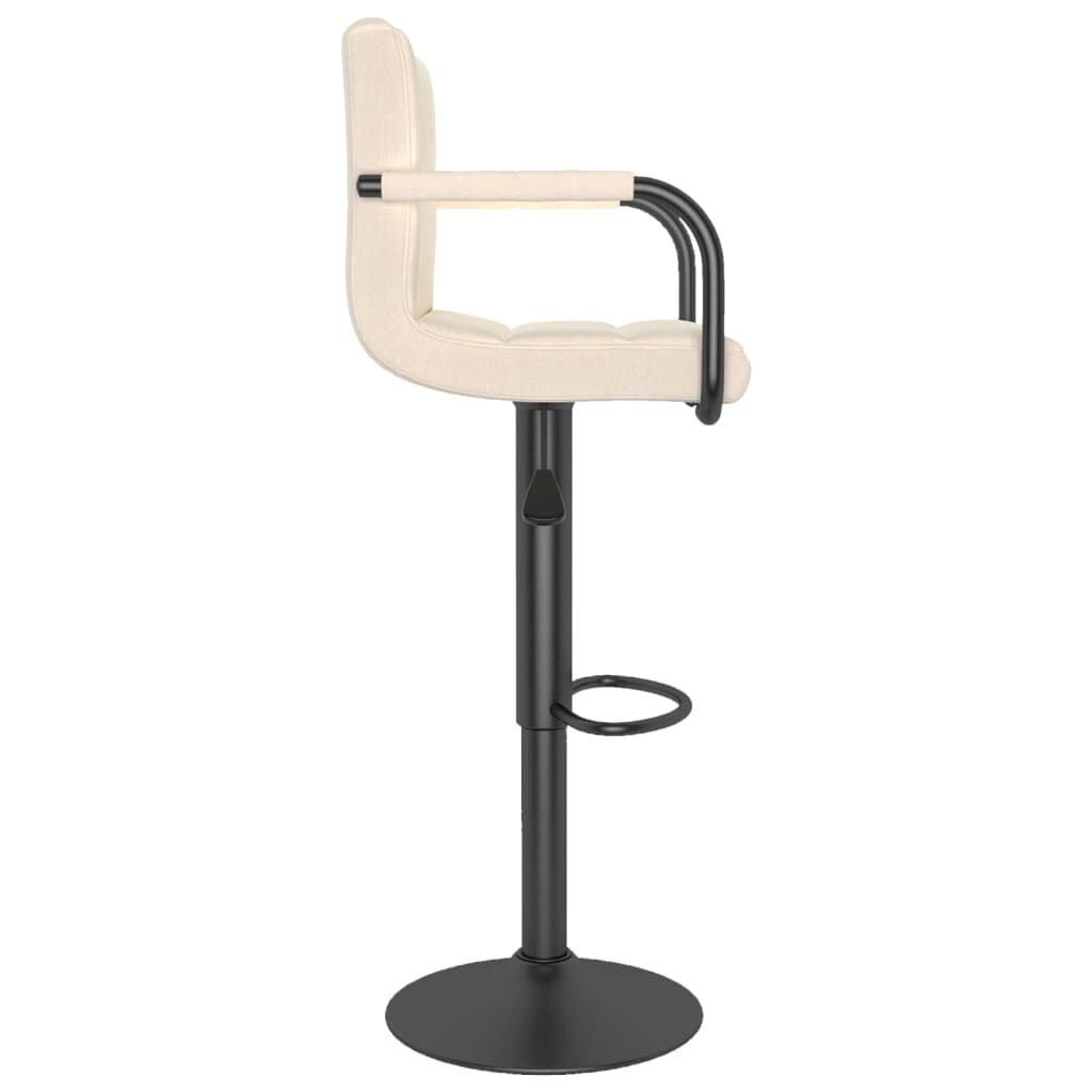 vidaXL Bar Stools 2 pcs Cream Fabric