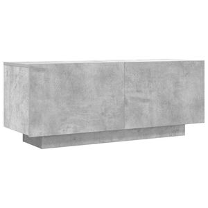 vidaXL TV Cabinet Concrete Grey 100x35x40 cm Engineered Wood