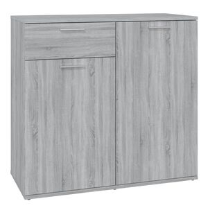 vidaXL Sideboard Grey Sonoma 80x36x75 cm Engineered Wood