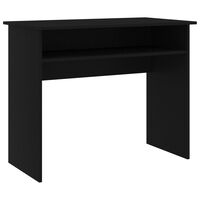 vidaXL Desk Black 90x50x74 cm Engineered Wood, black vidaXL Desk Black 90x50x74 cm Engineered Wood