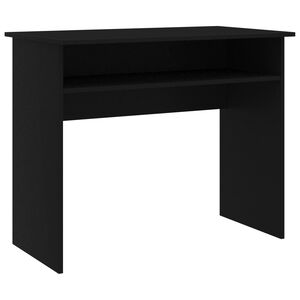 vidaXL Desk Black 90x50x74 cm Engineered Wood