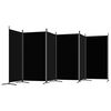 vidaXL 6-Panel Room Divider Black 520x180 cm Fabric